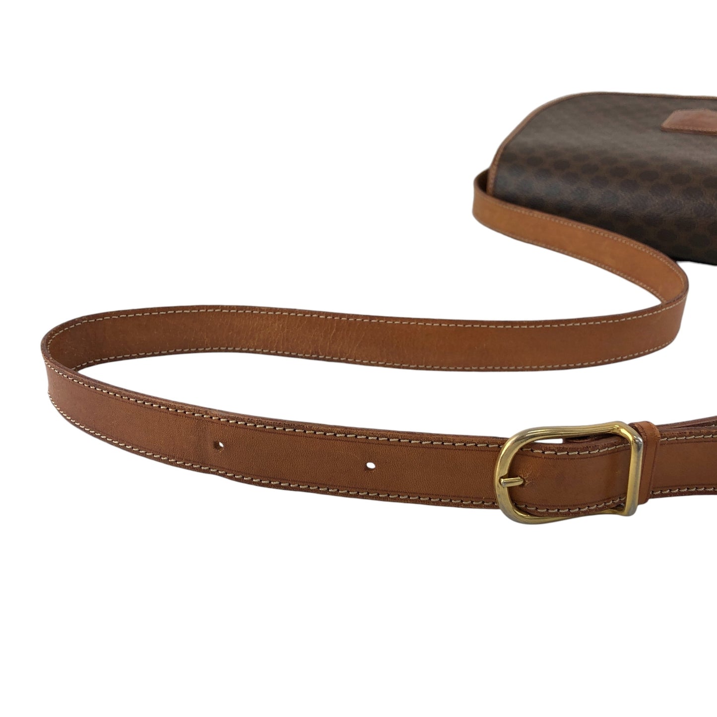 CELINE Macadam Blason Shoulder bag Brown Vintage huc7ji