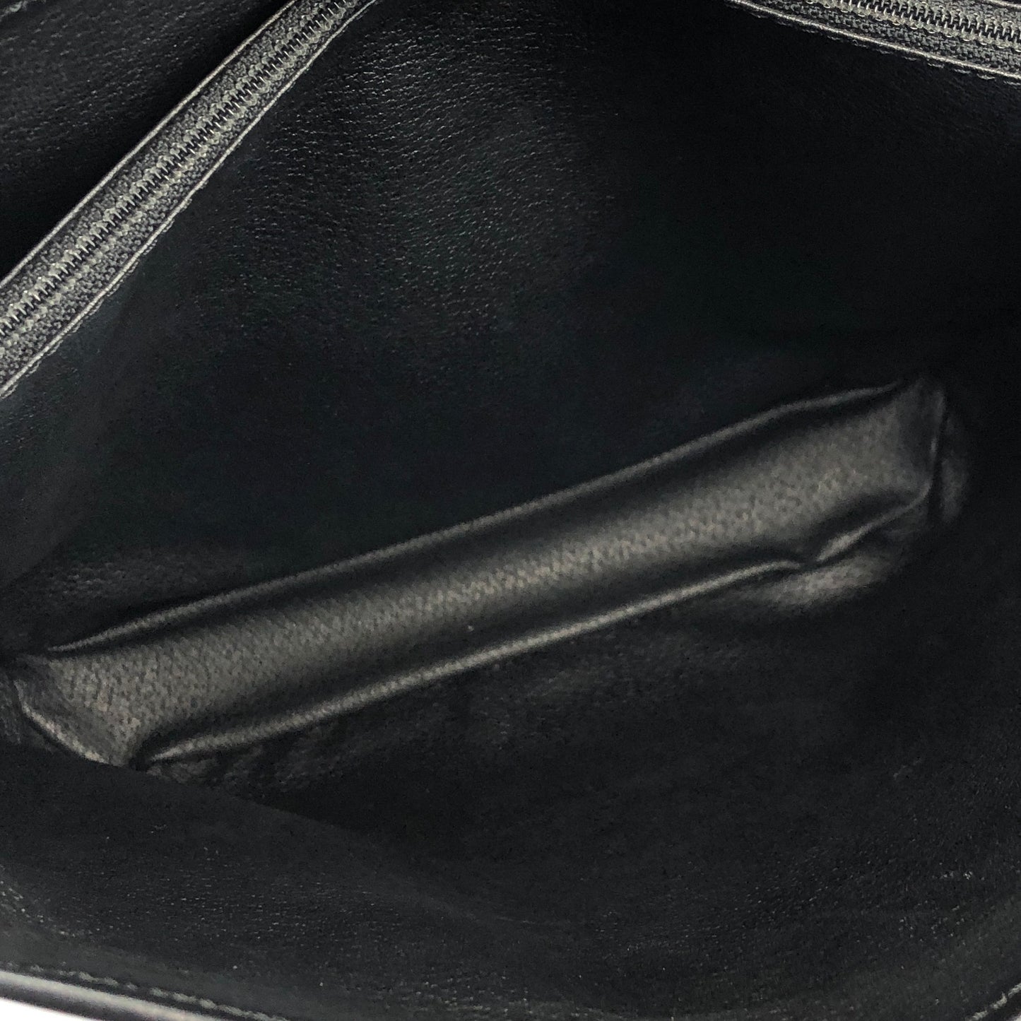 CELINE Macadam Leather Handbag Totebag Black Vintage at6psz