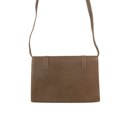 GUCCI Turn Lock Shoulder bag Brown Vintage 4k7hzd