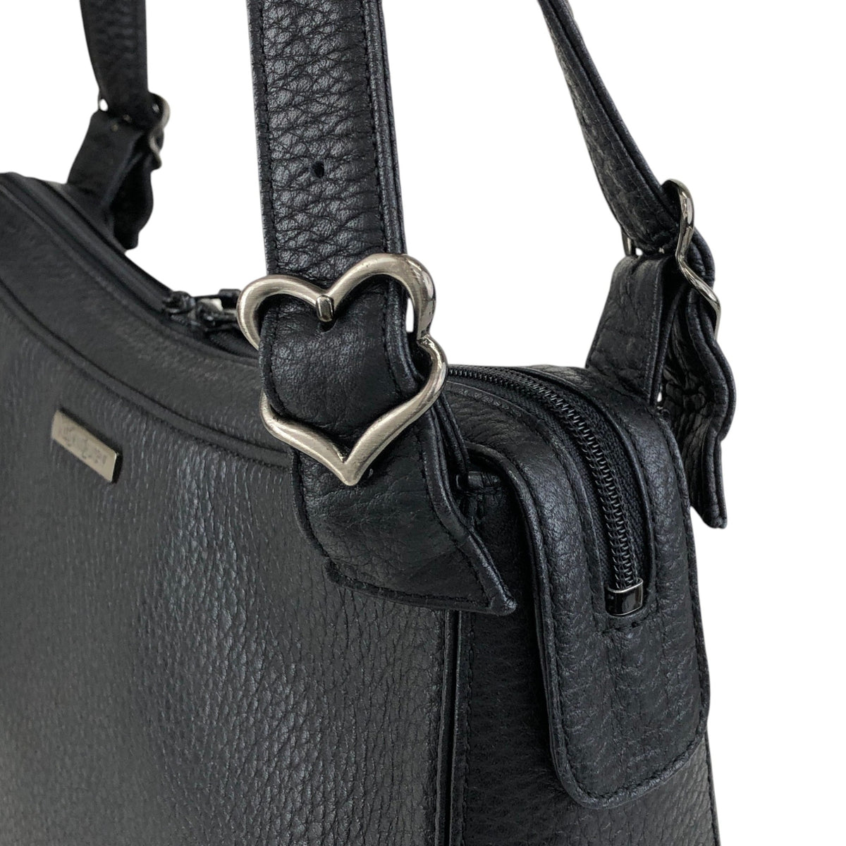 Yves Saint Laurent Logo Shoulder bag Black Vintage 2mp2vx