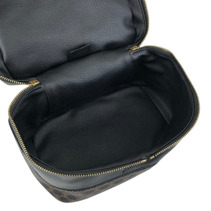 CELINE Macadam Handbag Vanity bag Black Vintage 3u4pwn