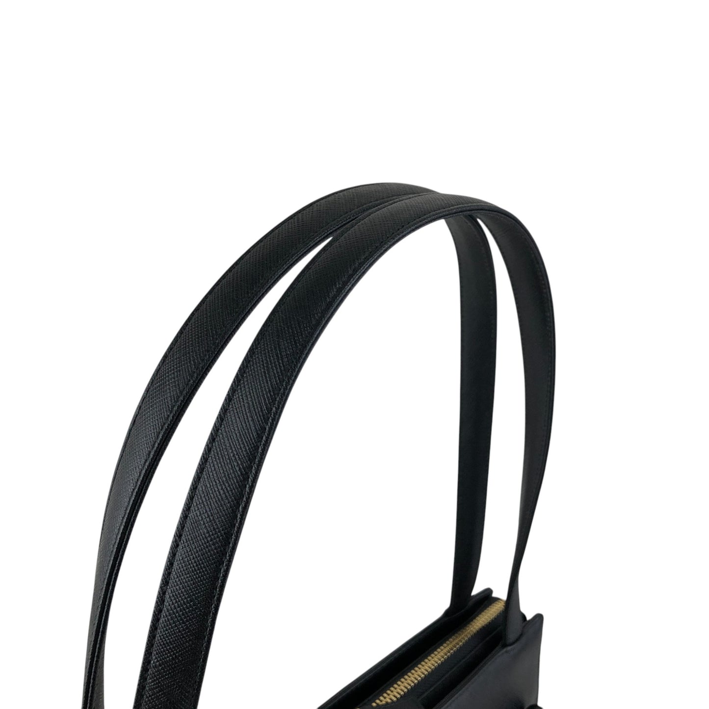 Yves Saint Laurent Logo Handbag Black Vintage fguw8w