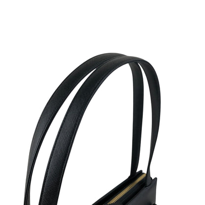 Yves Saint Laurent Logo Handbag Black Vintage fguw8w