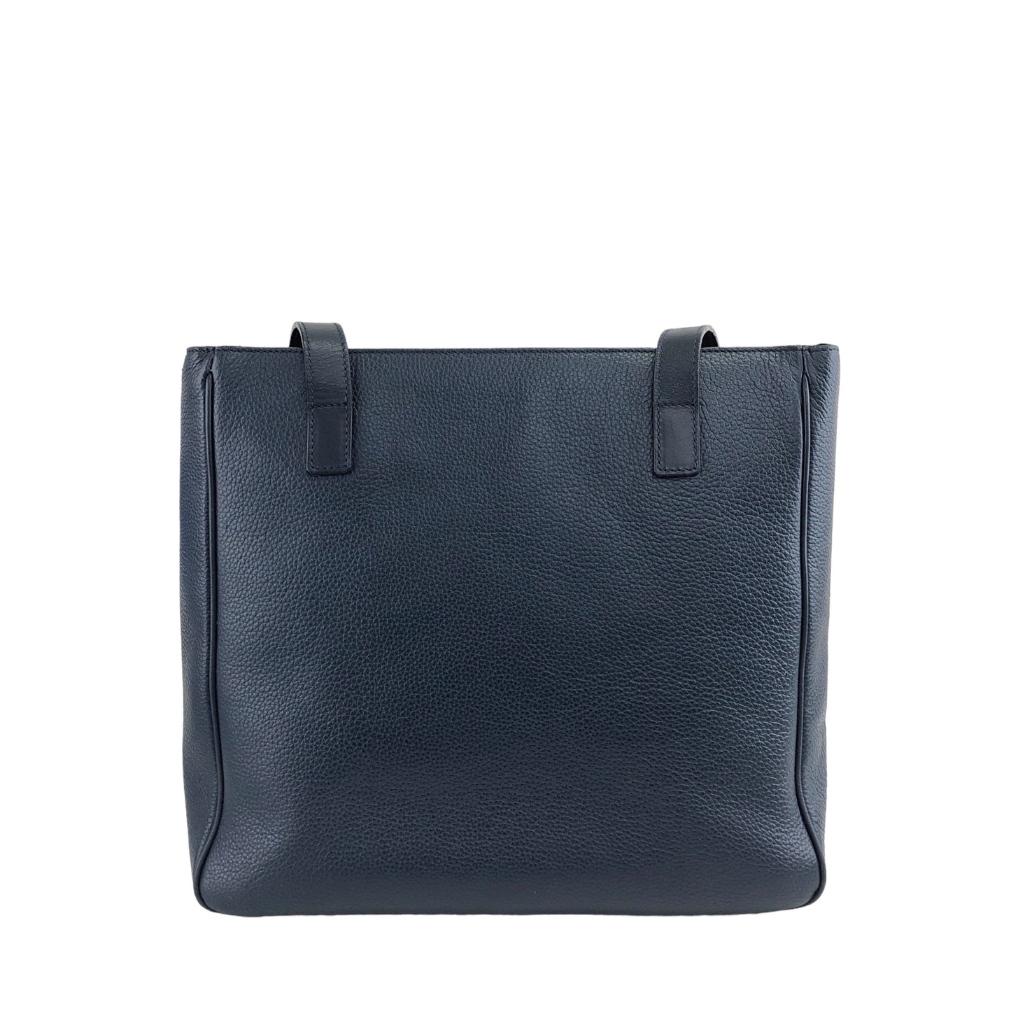 CELINE Leather Totebag Navy Vintage 7ehdvd