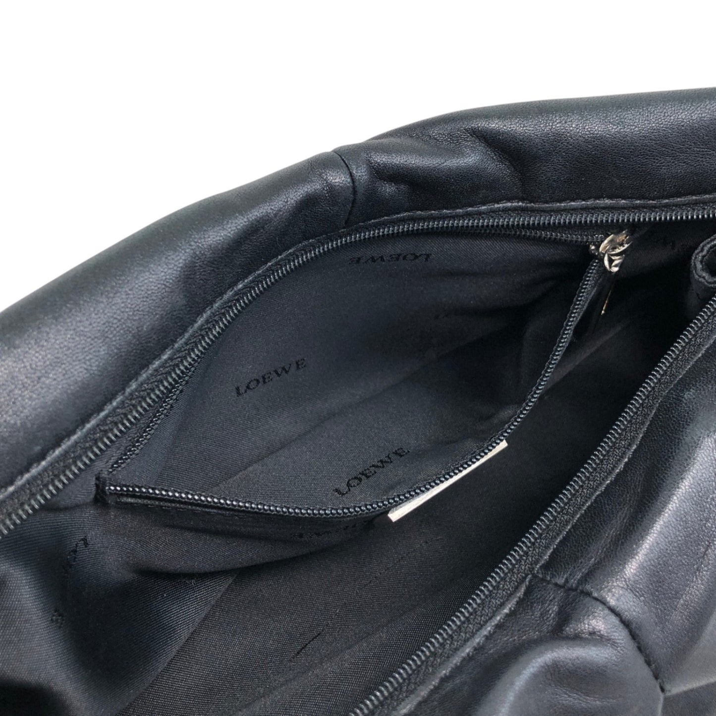 LOEWE Anagram Handbag Shoulder bag Black Vintage pk4pvs