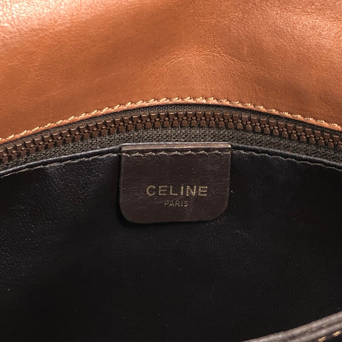 CELINE Blason Shoulder bag Brown Vintage c75hyk