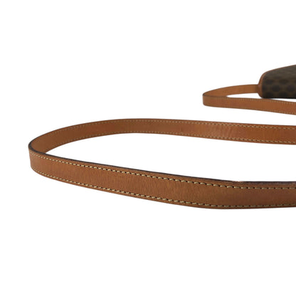 CELINE Macadam Blason Shoulder bag Brown Vintage a4uyd7