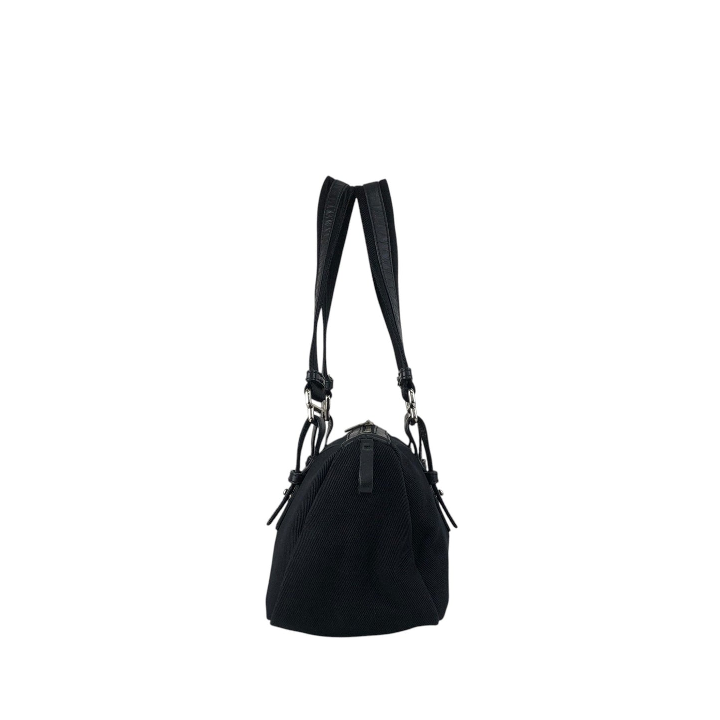 Yves Saint Laurent YSL Logo Handbag Black Vintage p825h3