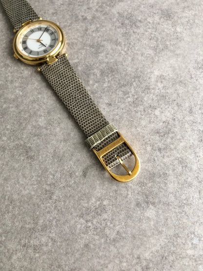 Christian Dior Quartz Watch Gold×Gray 3006 Vintage vwkm72