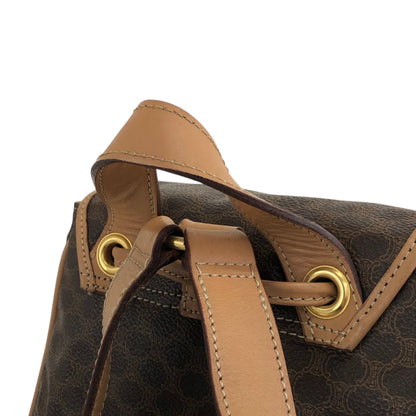 CELINE Macadam Gancini Backpack Brown Vintage sgrzzt