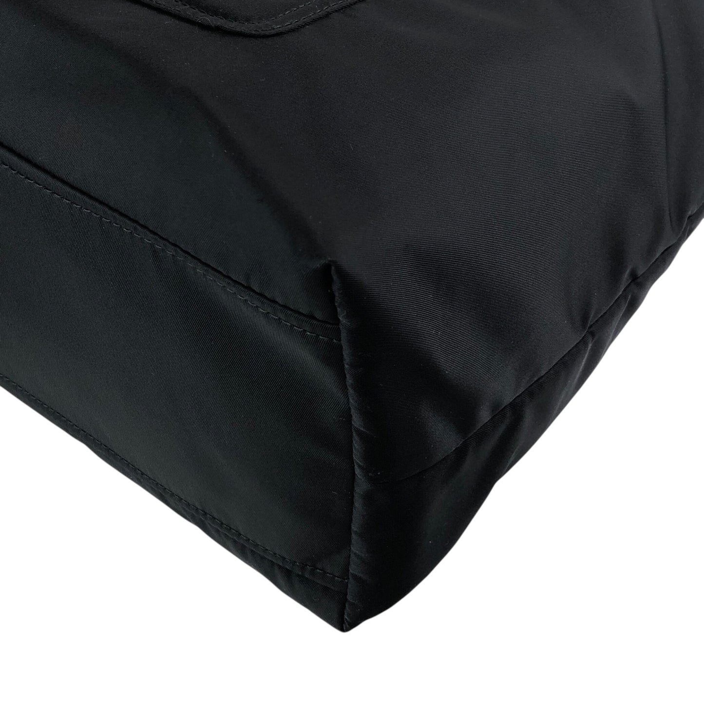 PRADA Tessuto Triangle Logo Totebag Black Vintage 3zhhwr