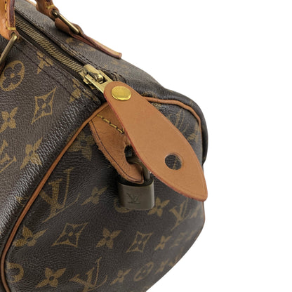 LOUIS VUITTON Monogram Small Boston bag Handbag Brown Vintage u4jnak