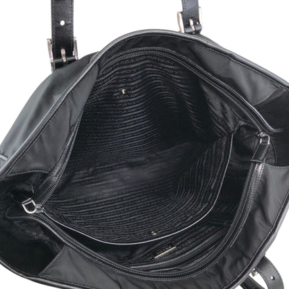 PRADA Tessuto Triangle Logo Totebag Black Vintage ivus2k