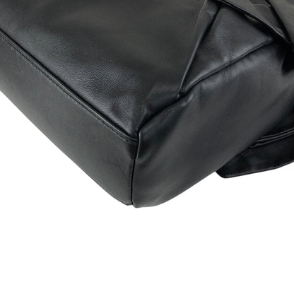 Salvatore Ferragamo Vala Ribbon Shoulder bag Hobobag Black Vintage nbxkia