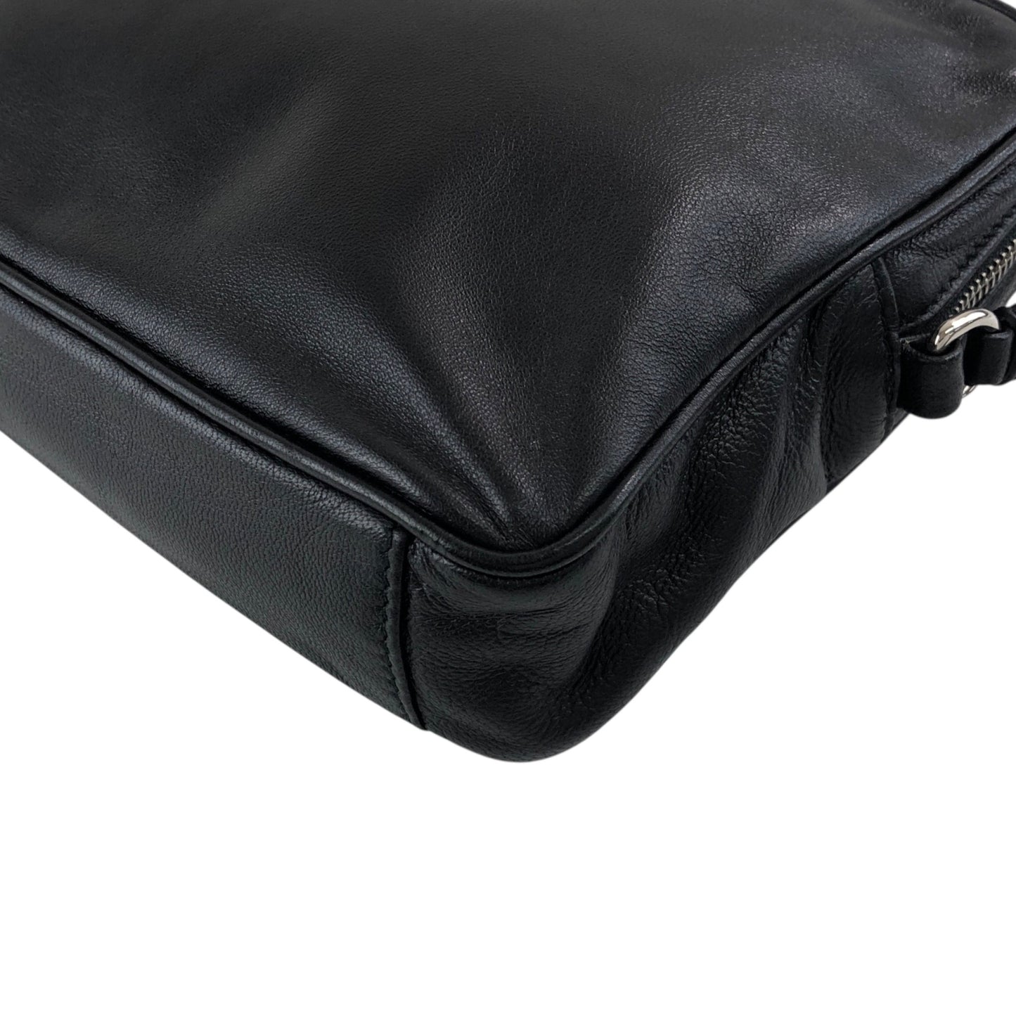 PRADA Logo Pouch Black Vintage e5kf4y