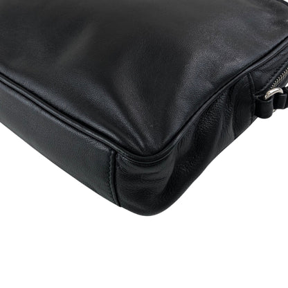 PRADA Logo Pouch Black Vintage e5kf4y