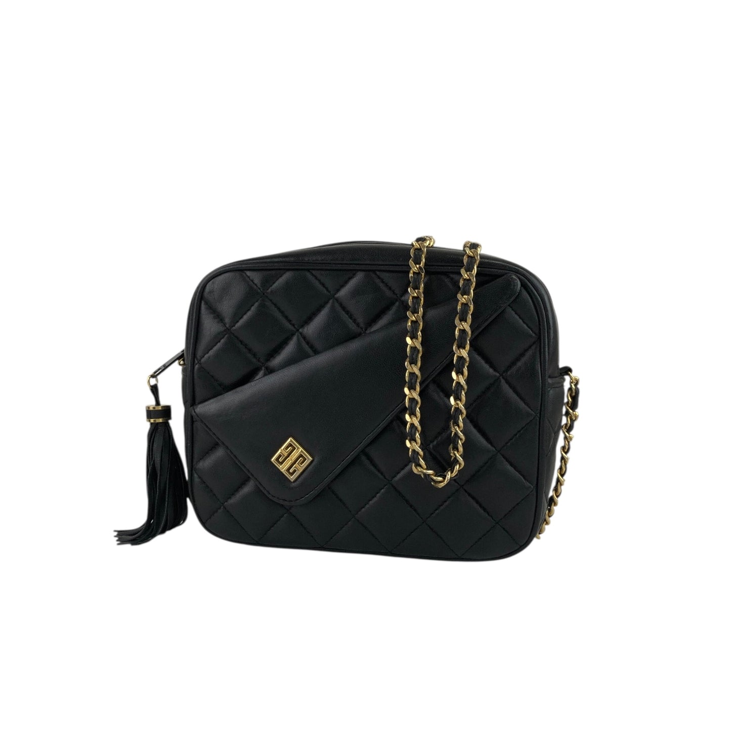 GIVENCHY Chain Shoulder bag Black Vintage miazi8