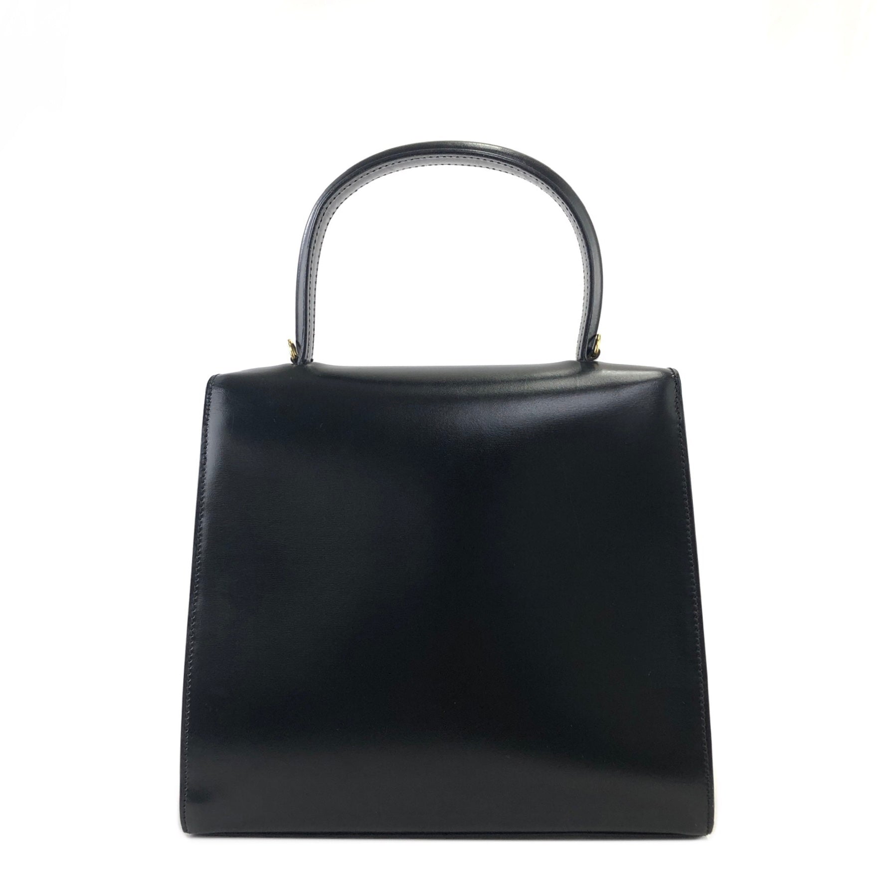 CELINE Starball Leather Two-way Handbag Shoulder bag Black