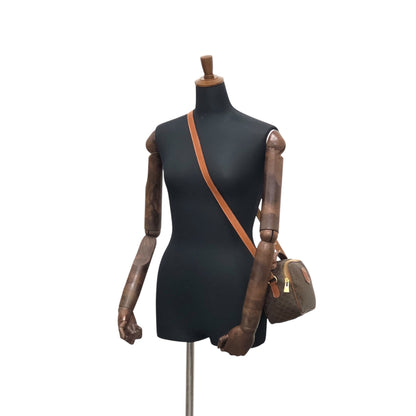 CELINE Macadam Blason Two-way Handbag Shoulder bag Brown Vintage 8rtyi2