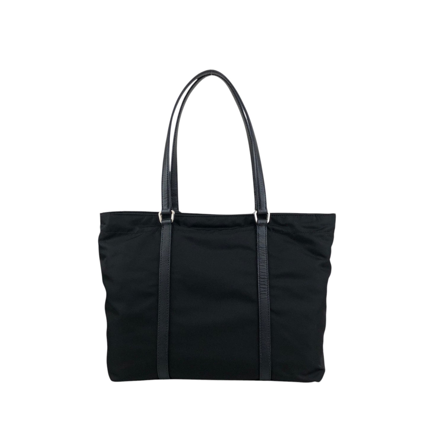 PRADA Tessuto Triangle Logo Totebag Black Vintage 8caxp5