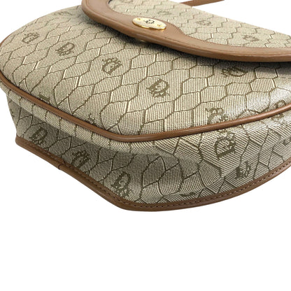 Christian Dior Honeycomb Pattern Logo Shoulder bag Beige Vintage gage6d