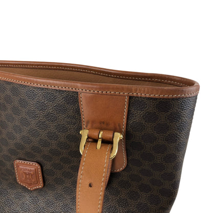 CELINE Macadam Blason Handbag Totebag Brown Vintage yemzhg
