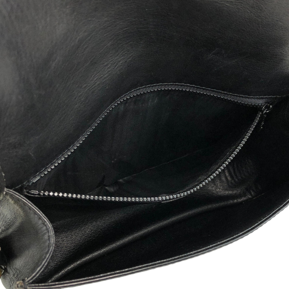 CELINE Gancini Shoulder bag Black Vintage dcwmsj
