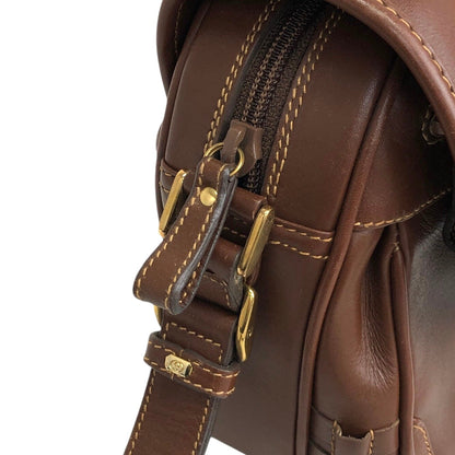 GUCCI Logo Shoulder bag Brown Vintage 56um6g