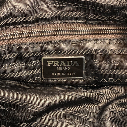 PRADA Triangle Logo Front Buckle Backpack Khaki Vintage nbsyie