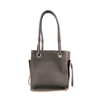 LOEWE Anagram Handbag Totebag Brown Vintage cgduag
