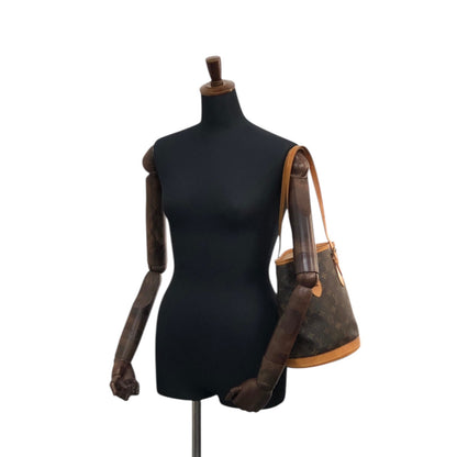 LOUIS VUITTON Monogram Handbag Brown M42238 Vintage wxysxm