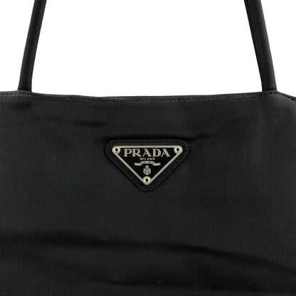 PRADA Triangle Logo Totebag Black Vintage v2r633