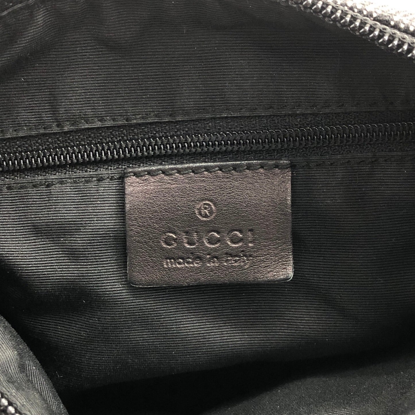 GUCCI GG Canvas Shoulder bag Hobobag Black Vintage fnpas6