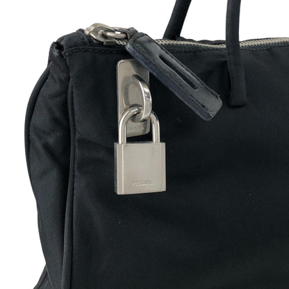 PRADA Tessuto Triangle Logo Totebag Black Vintage a6ap6j