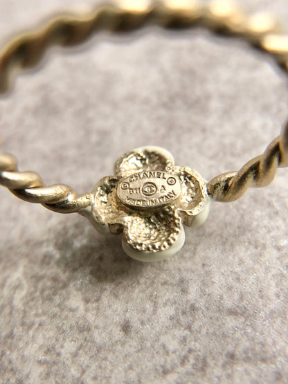 CHANEL Ring Gold×White Vintage 5ur5fy