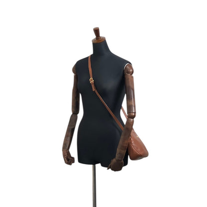 CELINE Blason Shoulder bag Brown Vintage 5amhvr