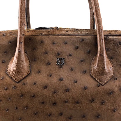 LOEWE Anagram Handbag Brown Vintage pztb8z