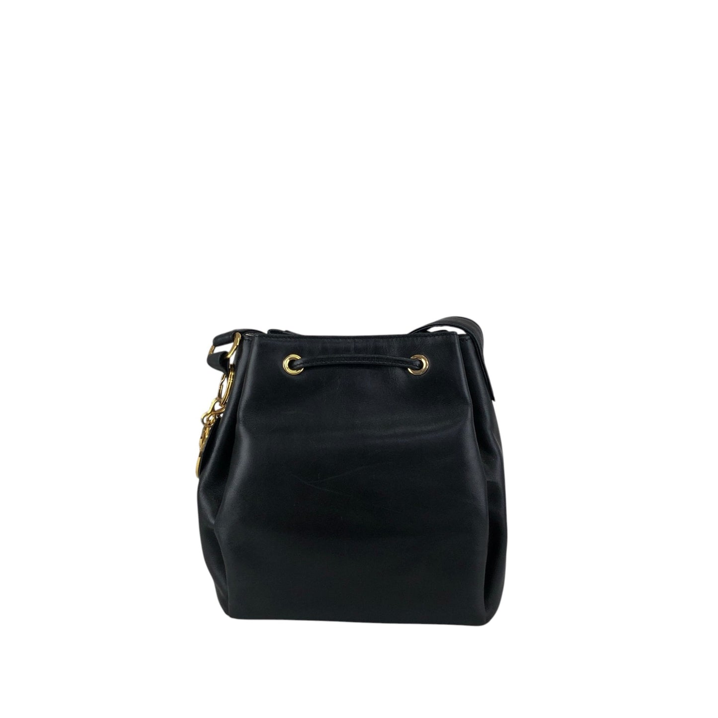 Christian Dior Logo Charm Small Shoulder bag Black Vintage gpxtra