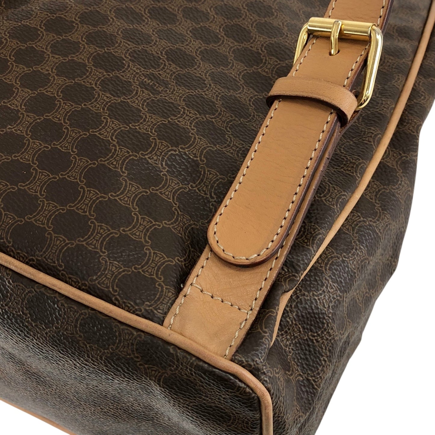 CELINE Macadam Gancini Backpack Brown Vintage sgrzzt