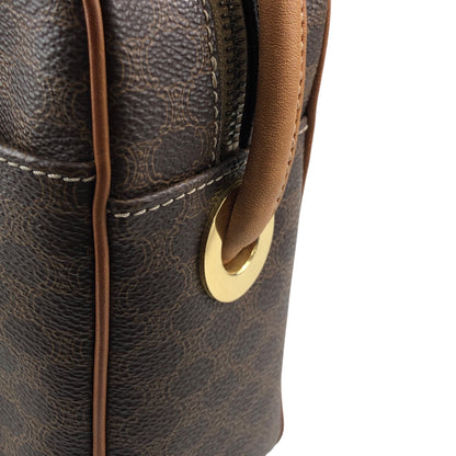 CELINE Macadam Shoulder bag Brown Vintage 6yth7d