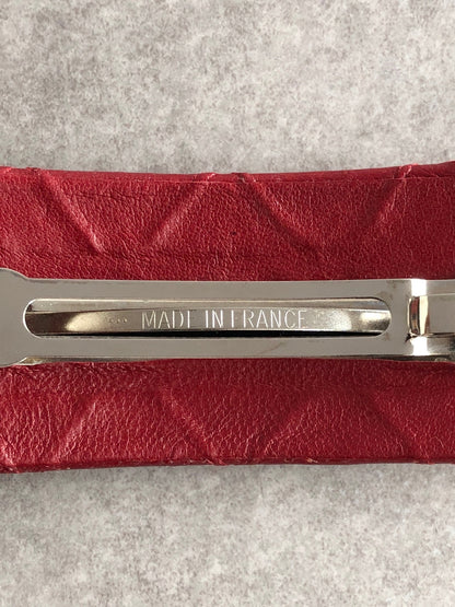 CHANEL Barrette Red Vintage cixz7n