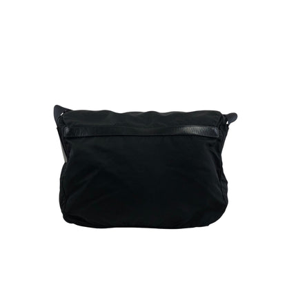 PRADA Tessuto Triangle Logo Shoulder bag Black Vintage 2i7imi