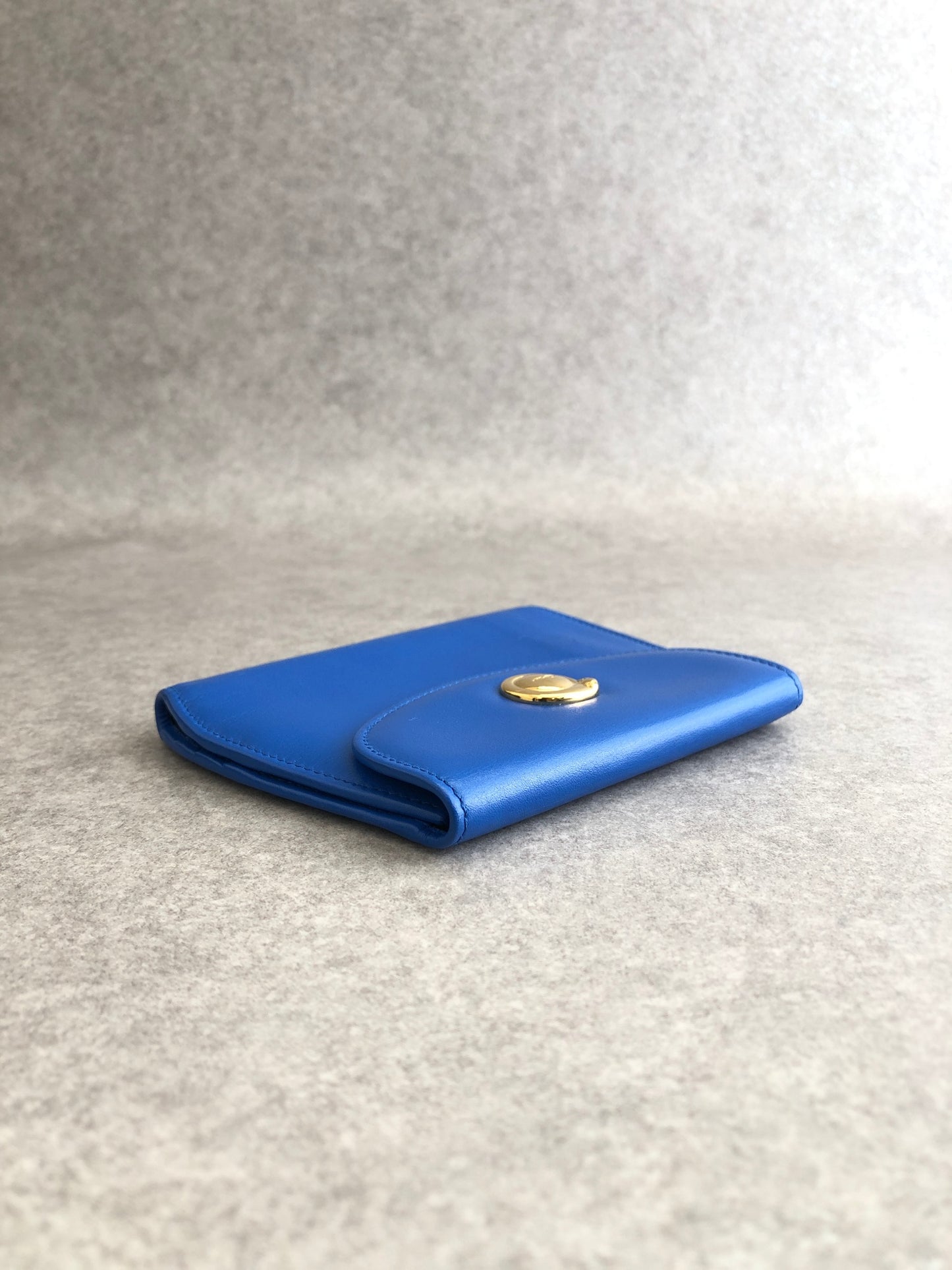 Cartier Folded Wallet Blue Vintage 7iyaaa