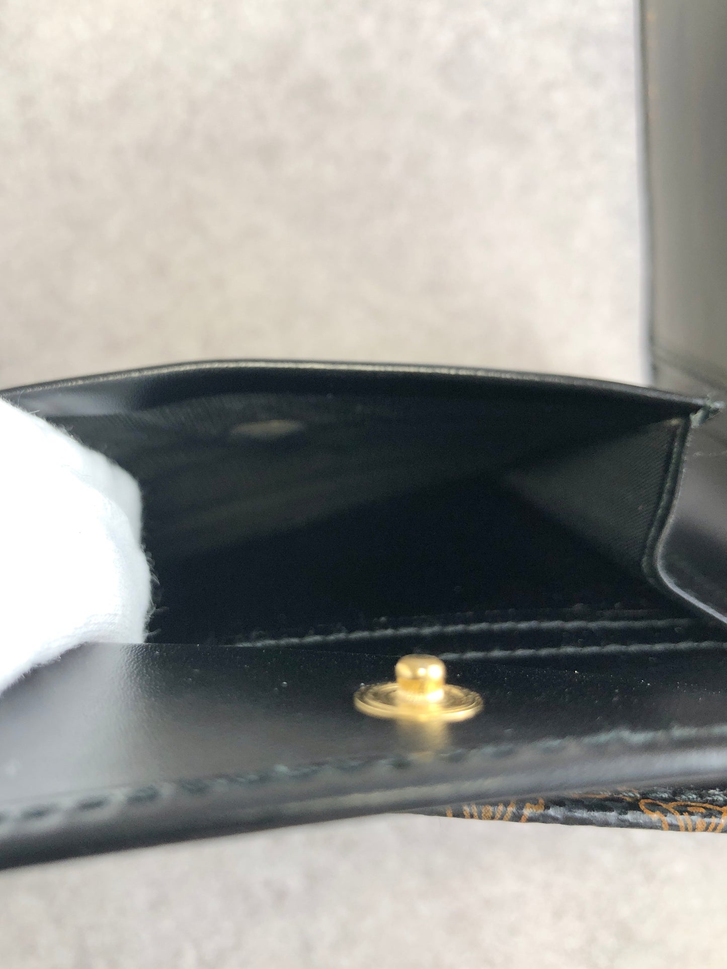 CELINE Macadam Folded Wallet Black Vintage 7fbb7k