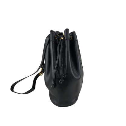 Yves Saint Laurent Drawstring Shoulder bag Black Vintage upwttg