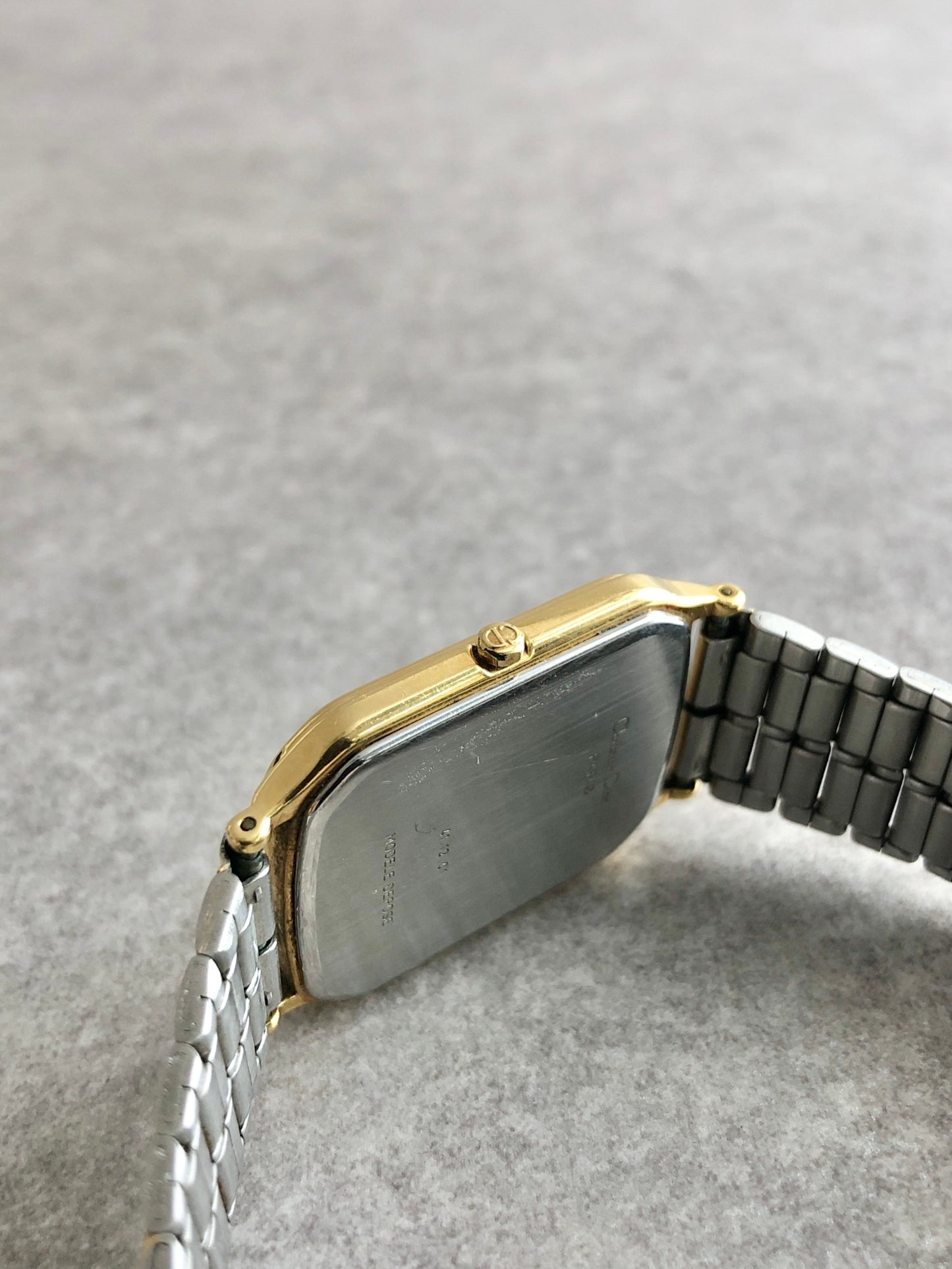 Christian Dior Quartz Watch Gold×Silver 41.12.01 Vintage 6gfb2c
