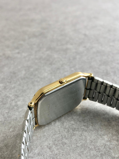 Christian Dior Quartz Watch Gold×Silver 41.12.01 Vintage 6gfb2c