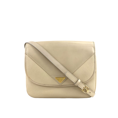 Yves Saint Laurent YSL 標誌單肩包白色復古 27p47c