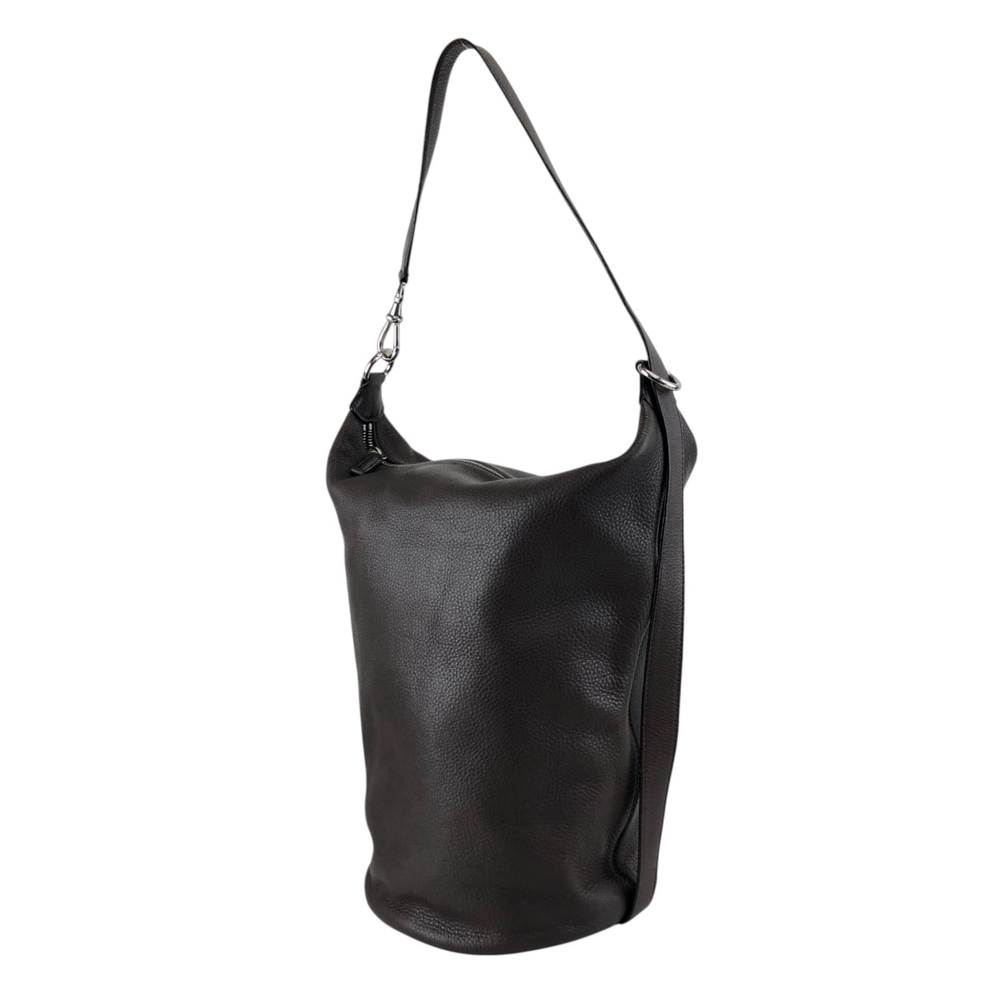 CELINE Blason Logo Embossed Shoulder bag Brown Vintage n78r2a