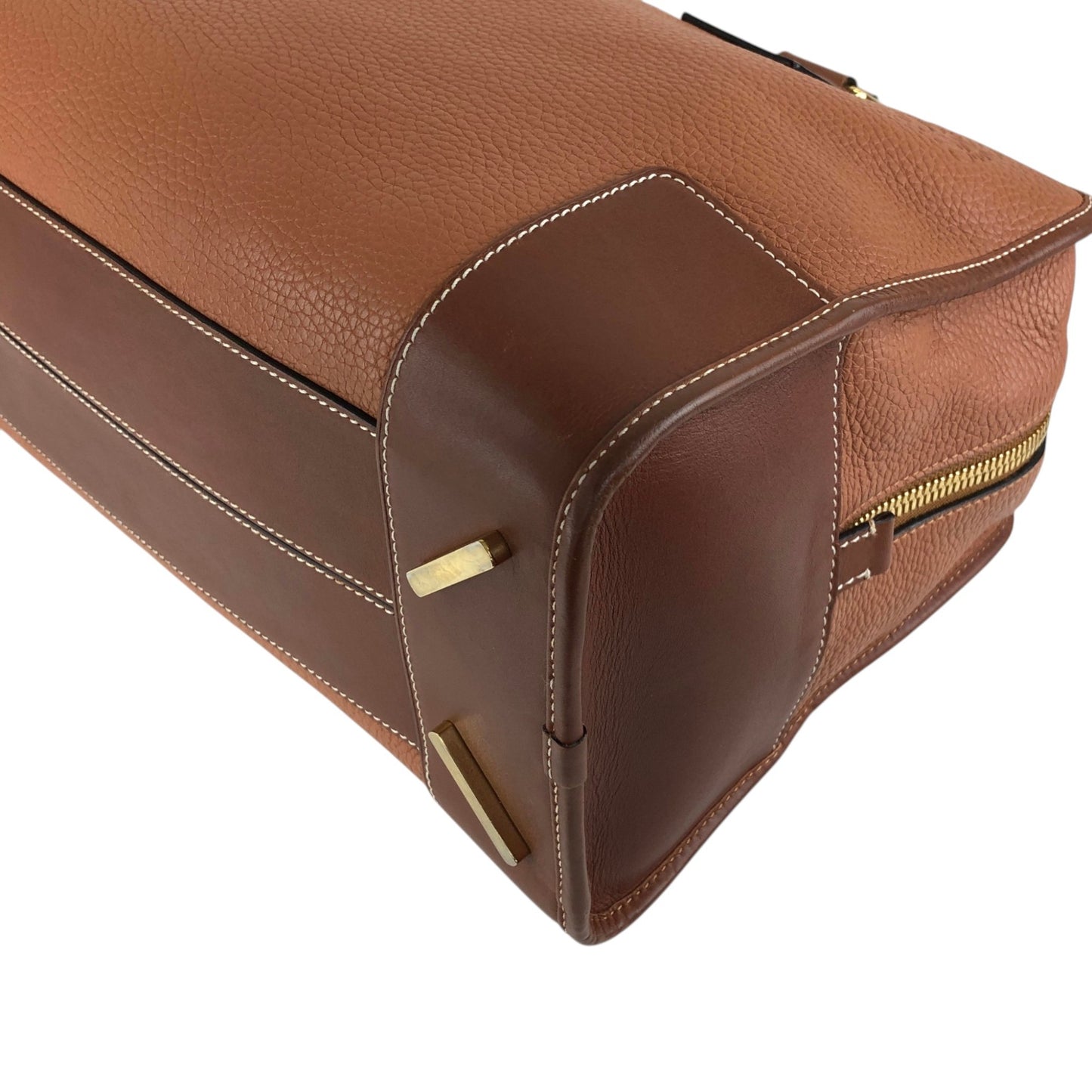 LOEWE Amazona36 Anagram Handbag Boston bag PinkBrown Vintage 2x2n6u